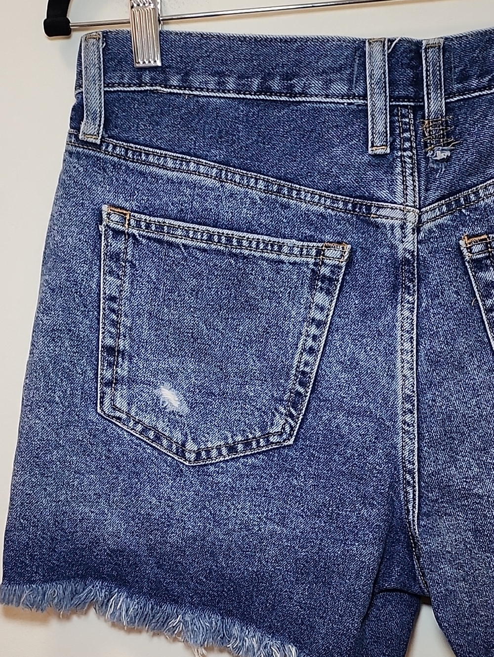 Free People Makai Cutoff Denim Shorts High-Rise Distressed Denim Shorts Blue 29 - Picture 13 of 16